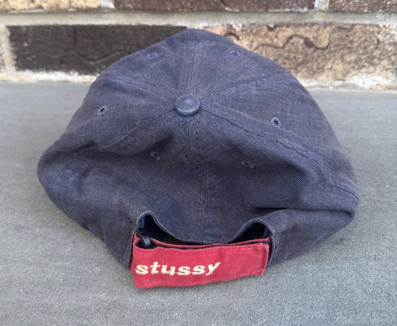 Vintage Stussy Two Toned Navy / Red Hat — RootsBK